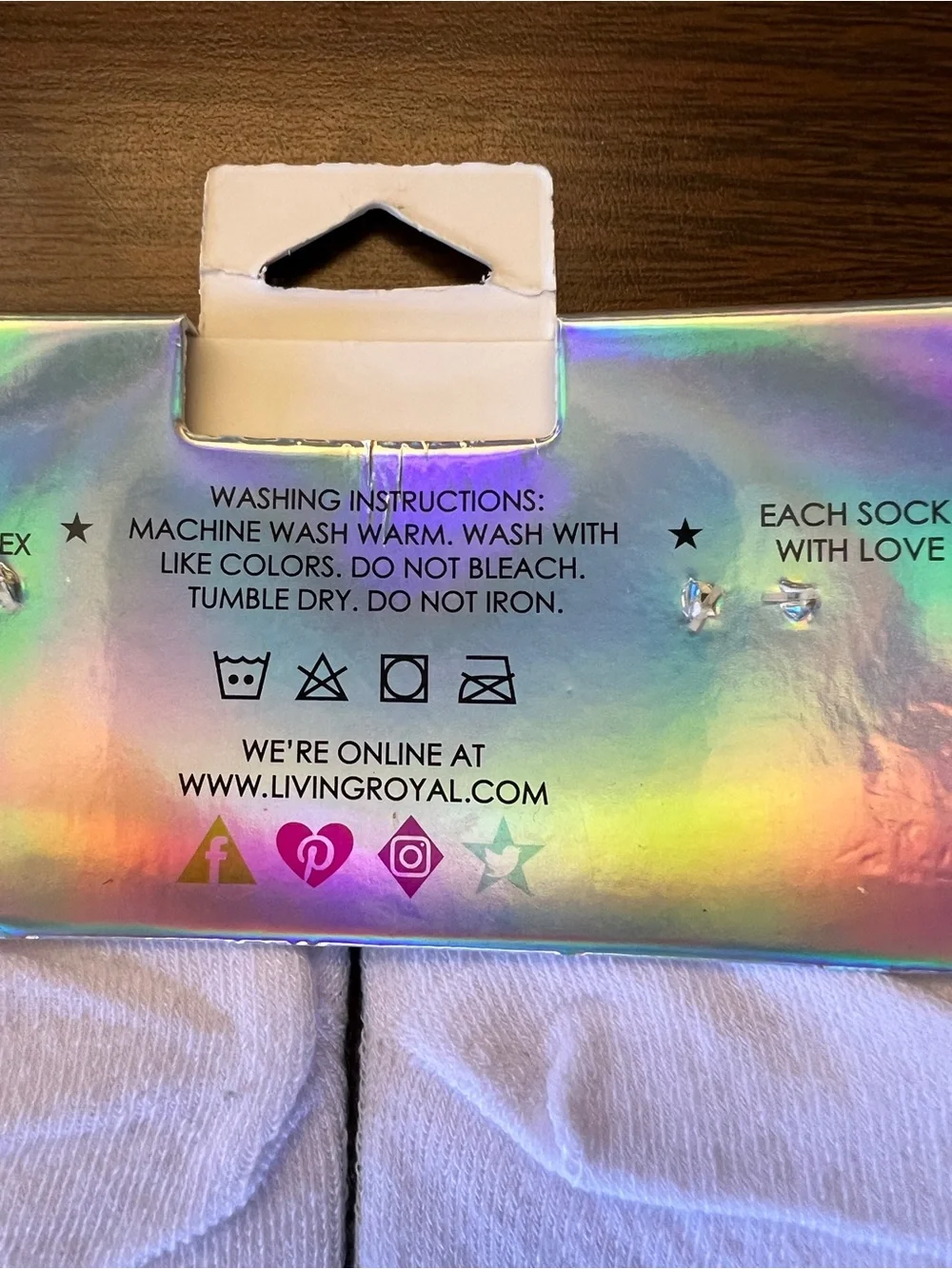 NWT Living Royal Panda Socks - One Size